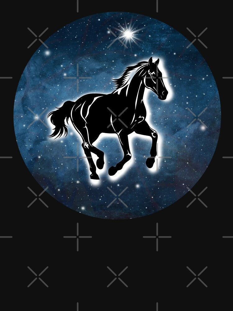 Galloping Horse North Star Cosmic illustration by 3DDesignSpot