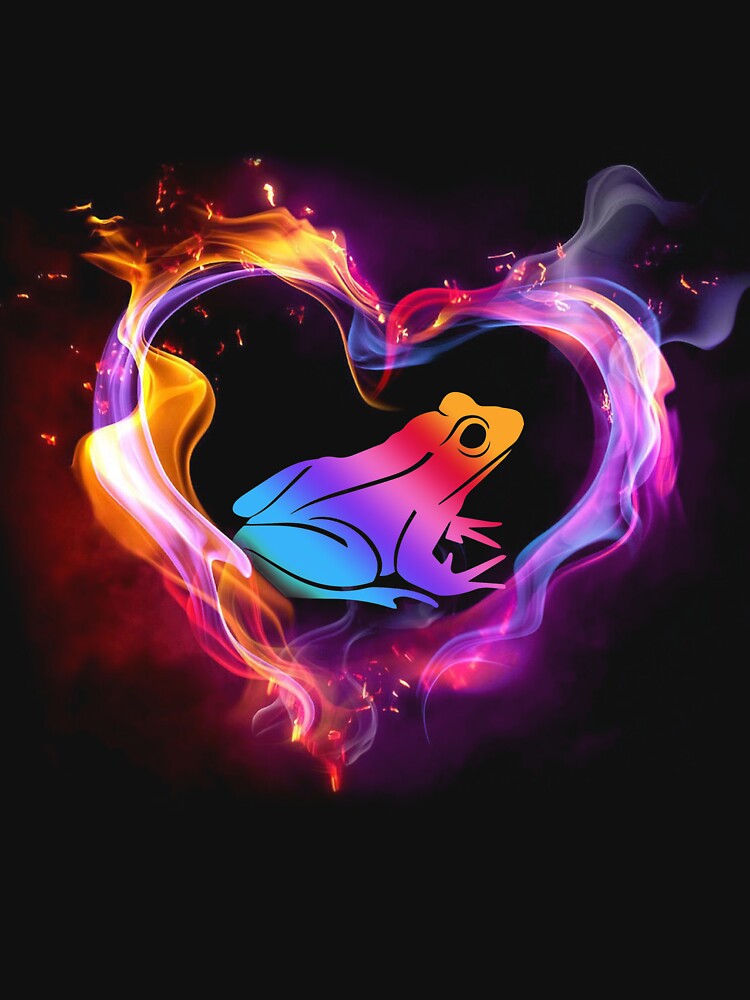 Love heart wallpaper frog by CatheriLove