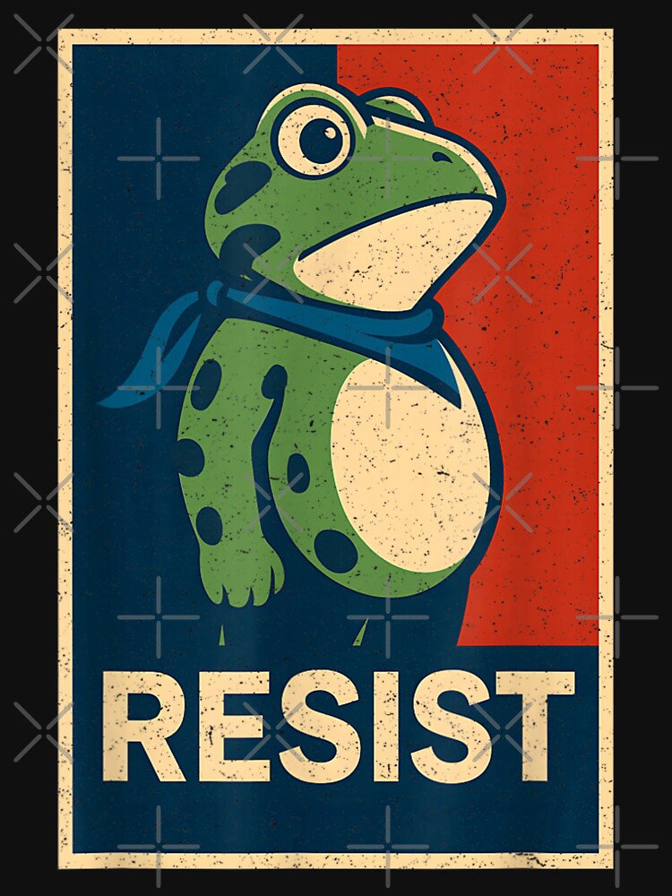Portland Frog Protest Resist by ivotee