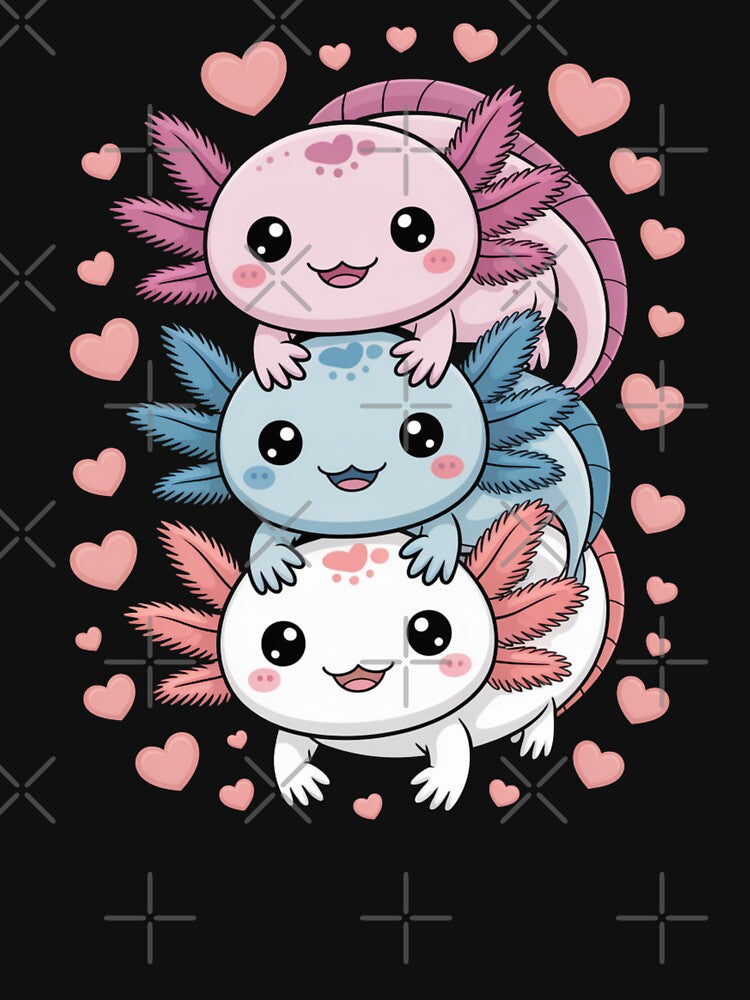 Axolotl Pile Cute Axolotl Lover by Gogetgiggles