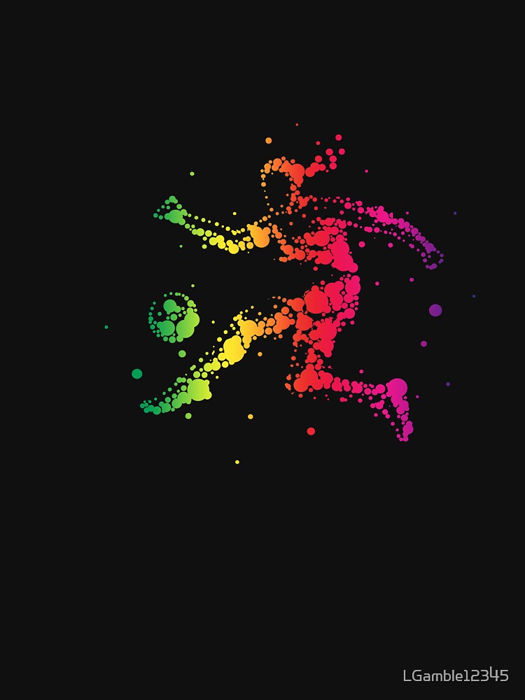 Top Fun Soccer Love Abstract Girl Soccer player design by LGamble12345