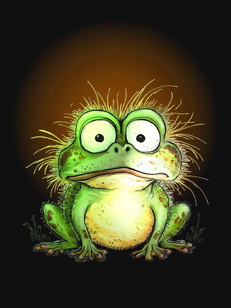 Cute Weird Frog Meme Sticker – Funny Frog Illustration Aesthetic by Aquarius-club