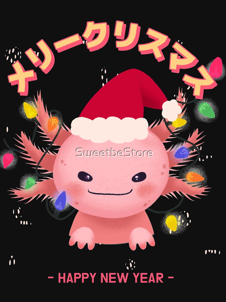 Axolotl Christmas Edition Gift for Axolotl Lovers by SweetbeStore