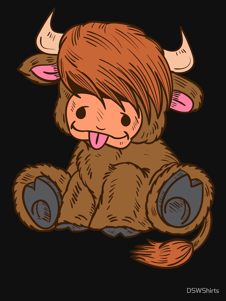 Scottish Highland Cow Gift Women Cow Lover Highland Cow by DSWShirts