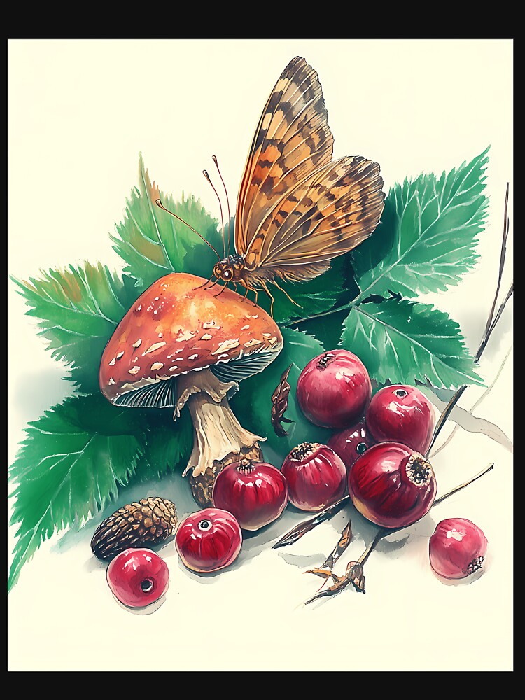 Enchanted Forest Berries And Mushrooms by zmsewvmxc70