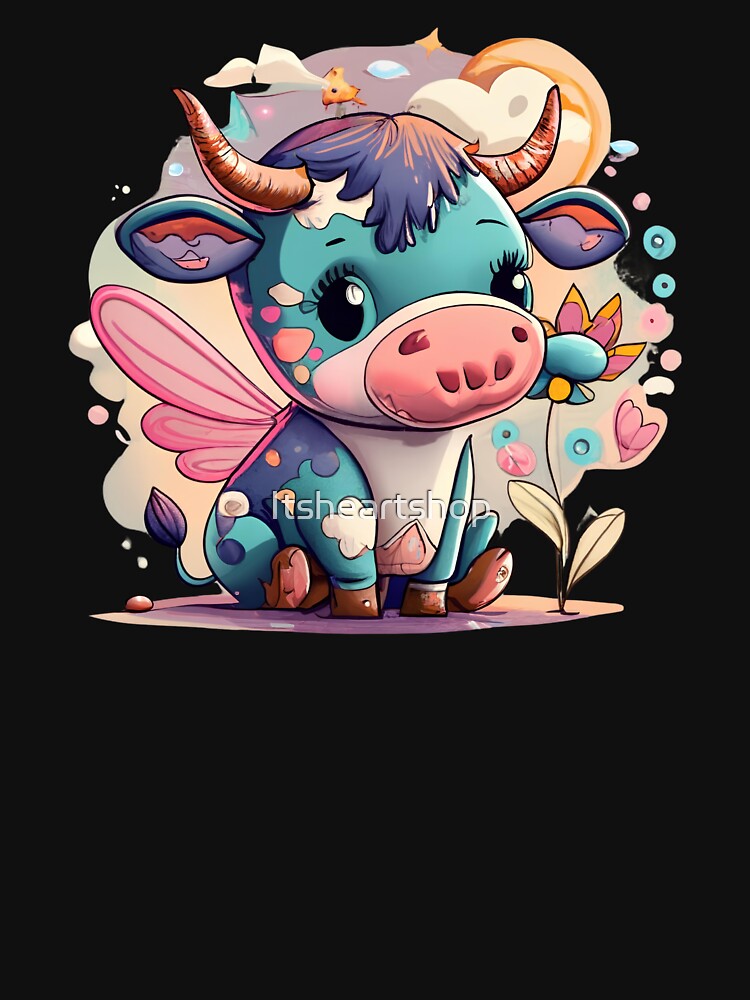 Cute Cow With Wings by Itsheartshop