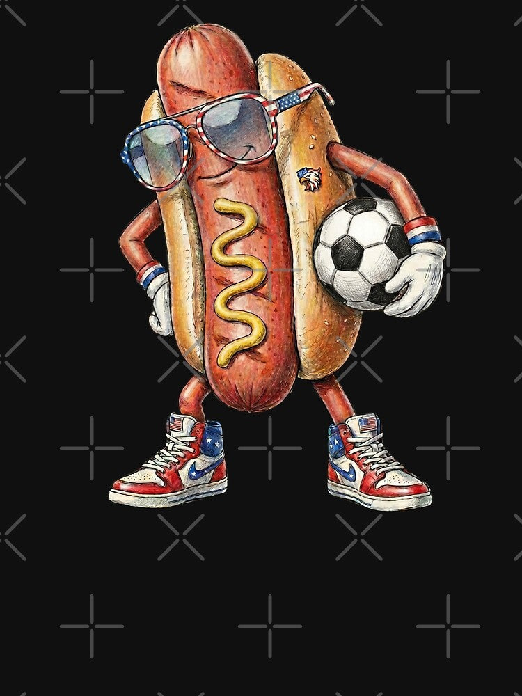 Hot Dog Soccer Player by Roy & Tiffany