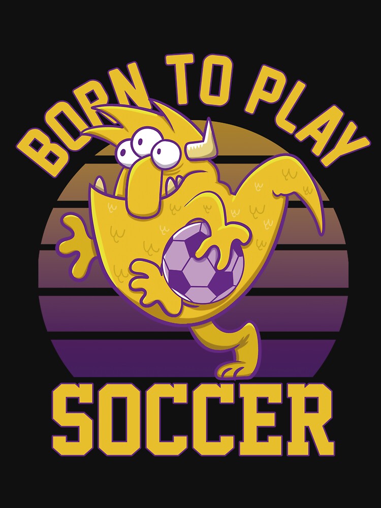 Funny monster soccer by ImaginarStore
