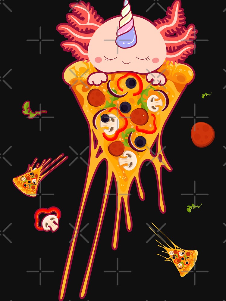 Axolotl Unicorn Pizza by mpsobject