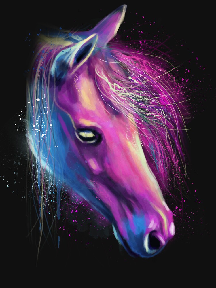 Horse - Horse Lover - Horse Color Art by JuxNdx