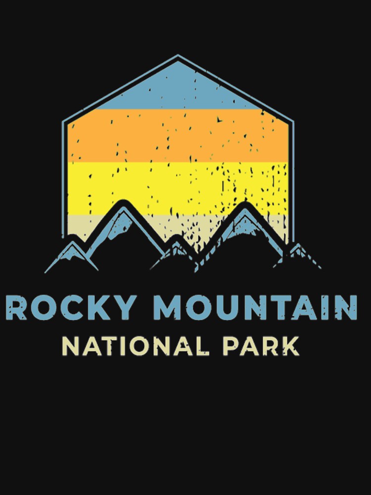 Rocky Mountain National Park Retro Shirt by Clavitaps