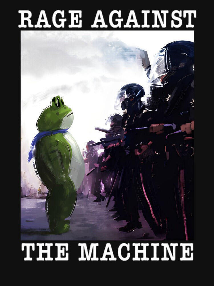 Rage Against The Machine Portland Frog Protest, No Kings In America, No Kings by Haupalette