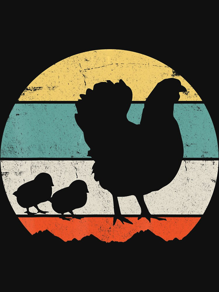 Chicken Retro Chicks Hen by MarcelaSoto