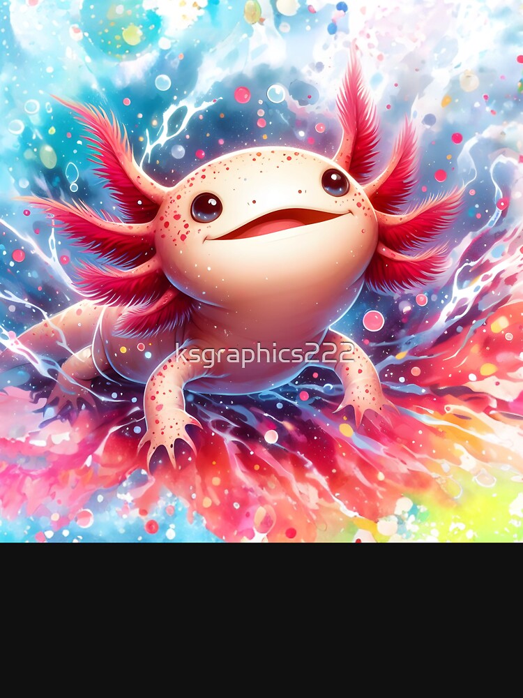 Axolotl Art #100 | Axolotl Lovers by ksgraphics222