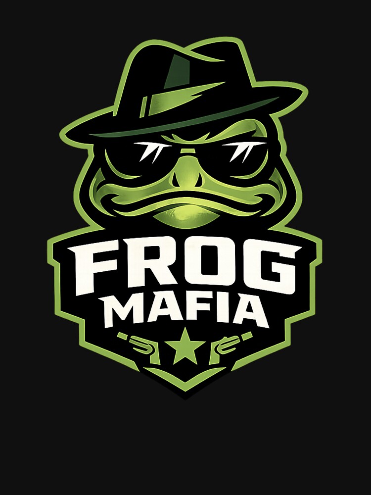 Frog Mafia Gangster Frog Streetwear Logo Funny Frog Design by Frog Mafia Official