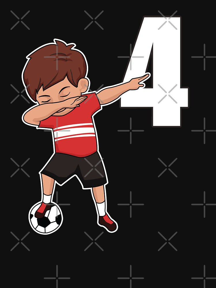 Awesome Soccer Player Number 4 Soccer Athlete Athletic Sports Team by VollLaser
