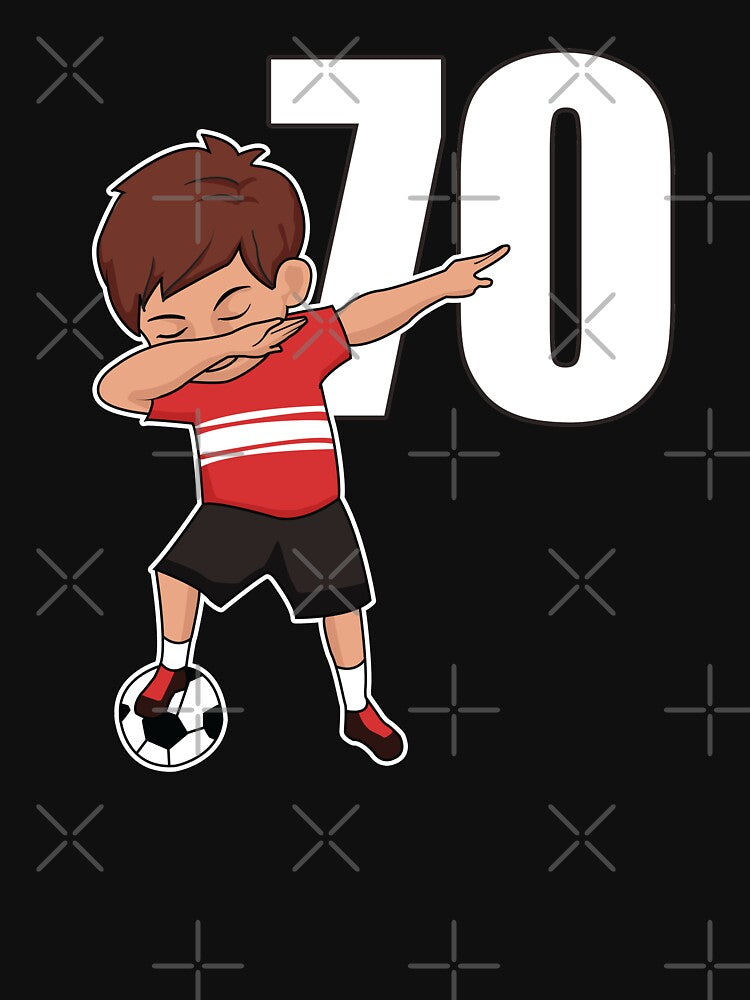 Awesome Soccer Player Number 70 Soccer Athlete Athletic Sports Team by VollLaser