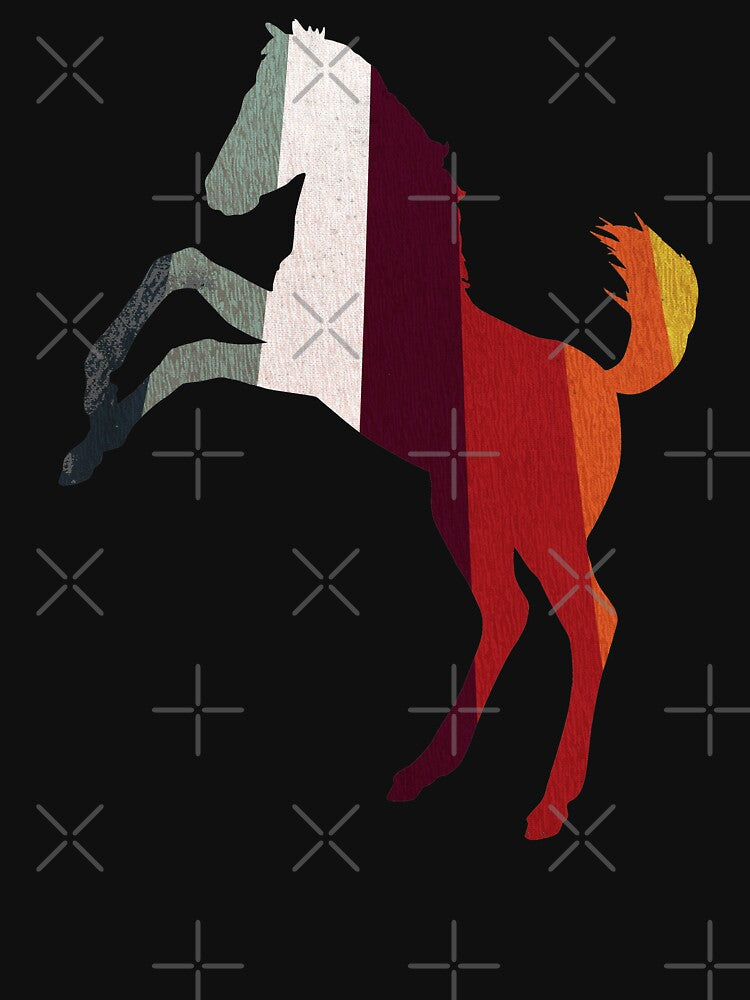 Mustang Horse Retro Vintage Stripes by SoccaTamam