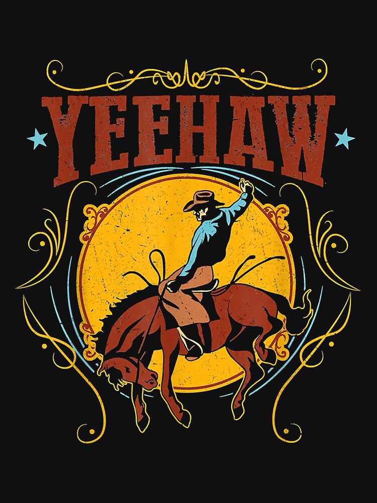 Rodeo Shirts For Women Yeehaw Bronc Riding Rodeo Girl by doria7fjly