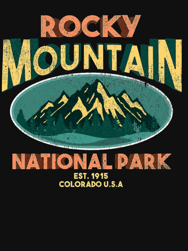 Rocky Mountain National Park Colorado 1915 Hiking Shirt by Clavitaps
