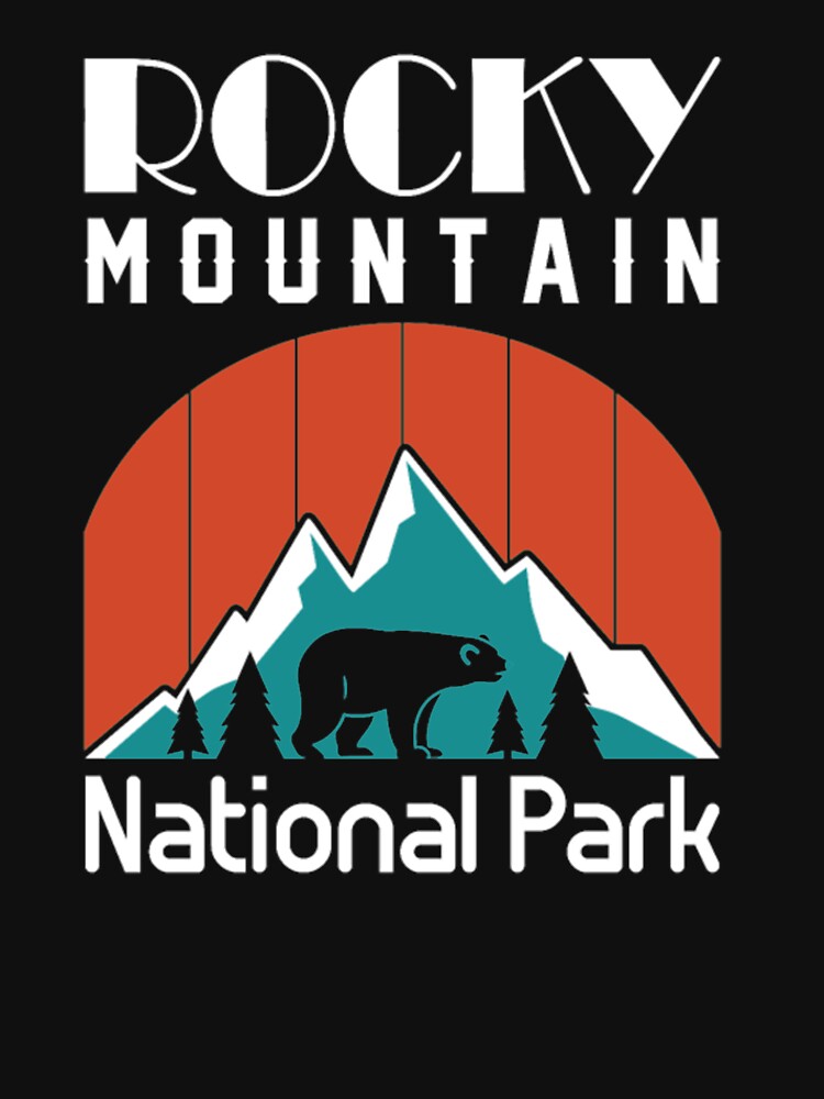 Vintage Rocky Mountain National Park Colorado Tshirt by Clavitaps