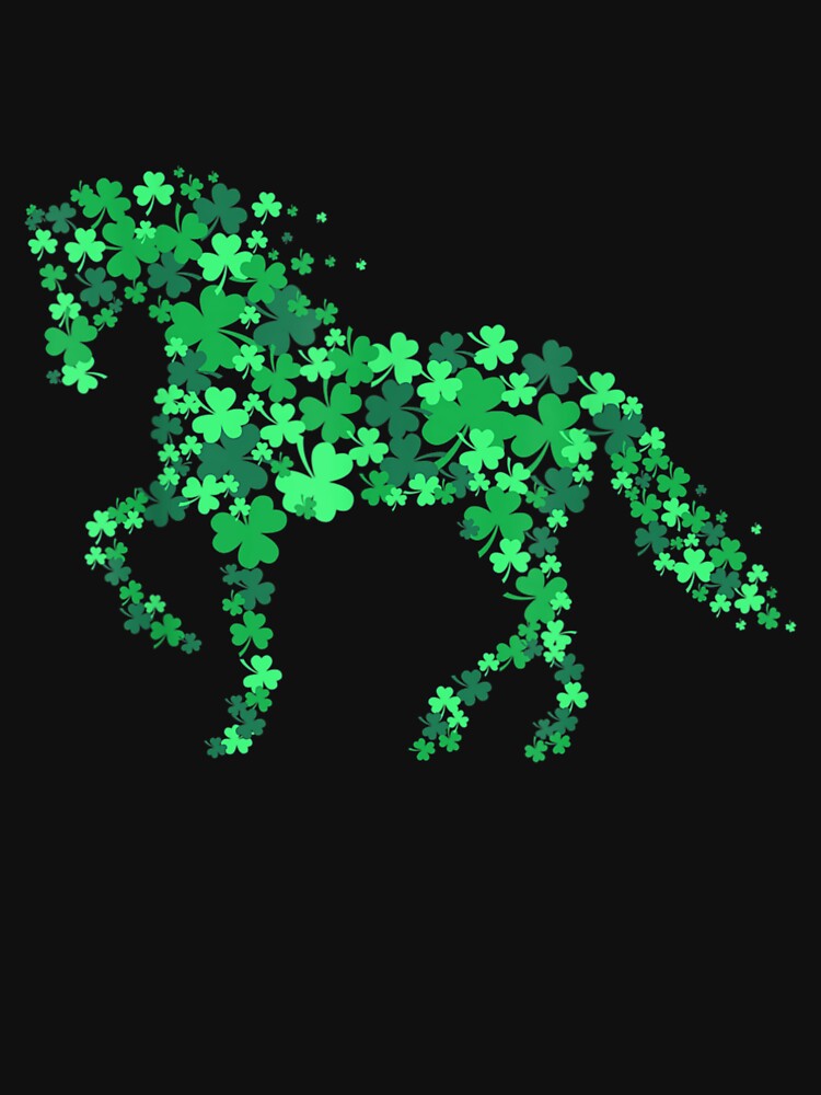 Horse Shamrock Horseback Riding Equestrian by HarrietAmber