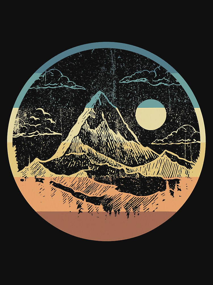 Vintage Mountain Retro State National by SkyCloudBlue