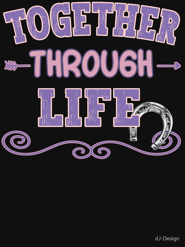 Together through life - horse rider equestrian sport by dJ-Design
