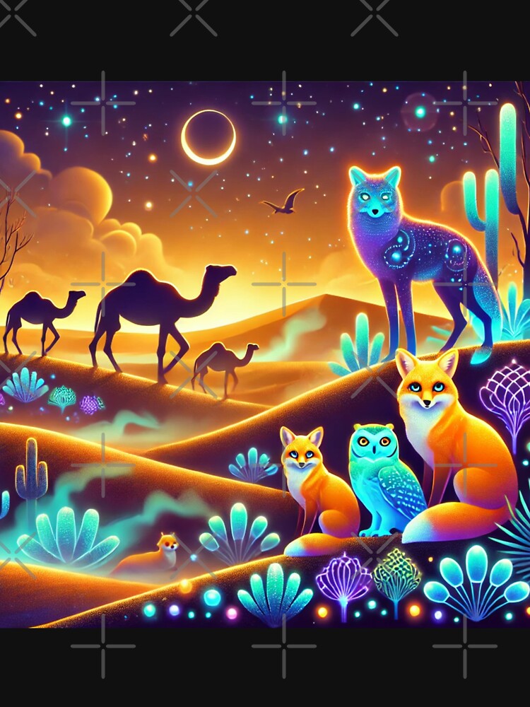 The Glowing Desert Night: A Mystical Journey Through the Sands by Meta2Physical