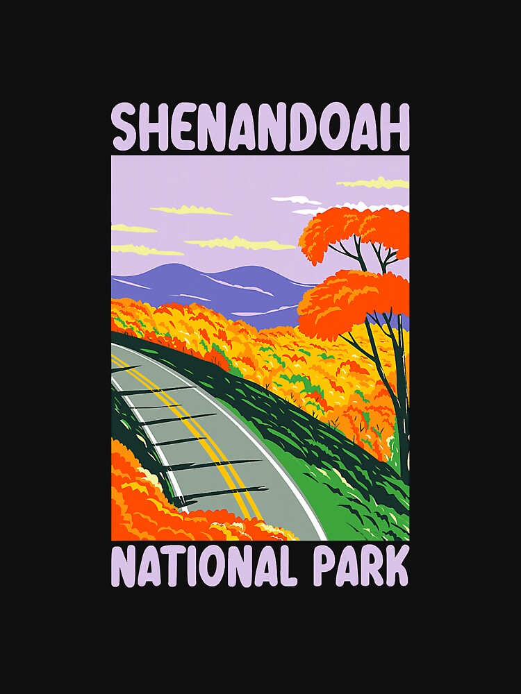 Vintage National Park Retro Shenandoah by SkyCloudBlue