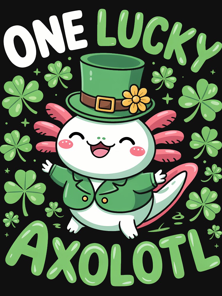Axolotl St. Patricks Day Axolotl by sterabamineh