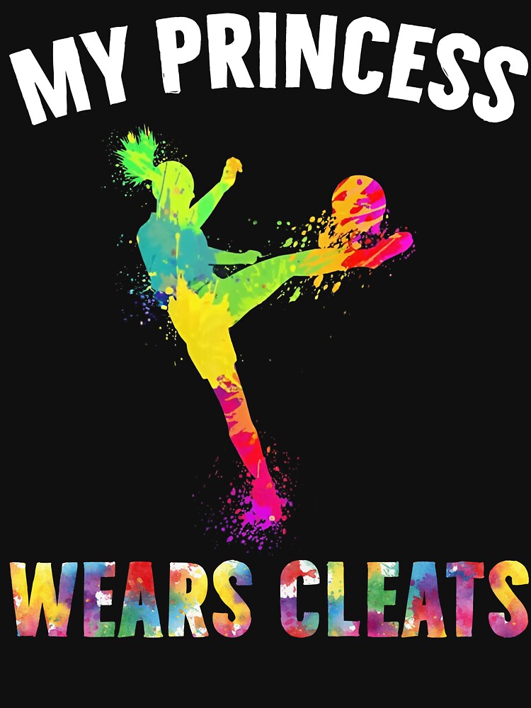 Colorful Soccer Girl – My Princess Wears Cleats by LashondaGreen89