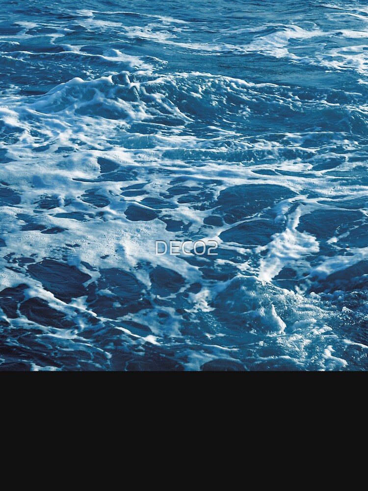 Arctic-Blue Ocean Waves With Foamy White Surf by DEC02