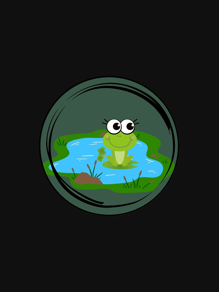 Cute Frog Sitting by the Pond by Tatlivecool