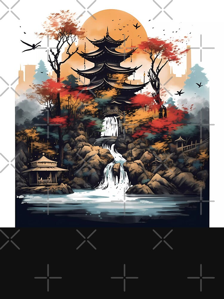 Japanese Mountain Landscape by SingularityGeek