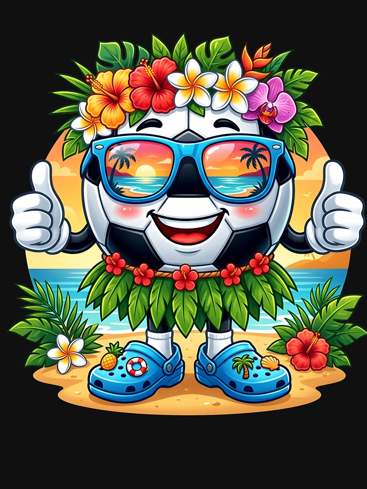 Hawaiian Soccer Hawaii Tropical Beach Summer Vacation Kids by Littermin
