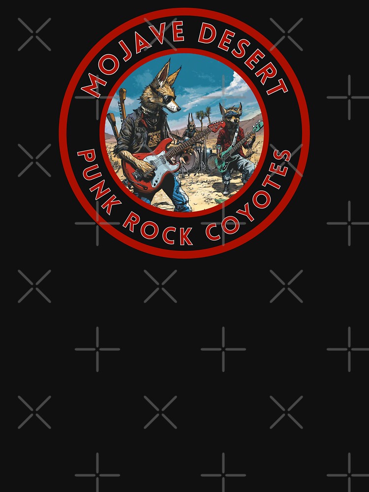 Mojave Desert Punk Rock Coyotes by MojaveTradePost