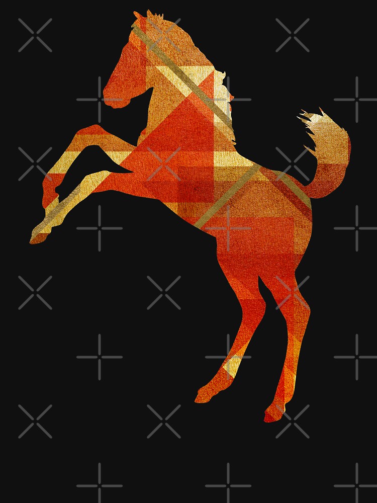 Mustang Horse Scandinavian Geometric Shapes by SoccaTamam