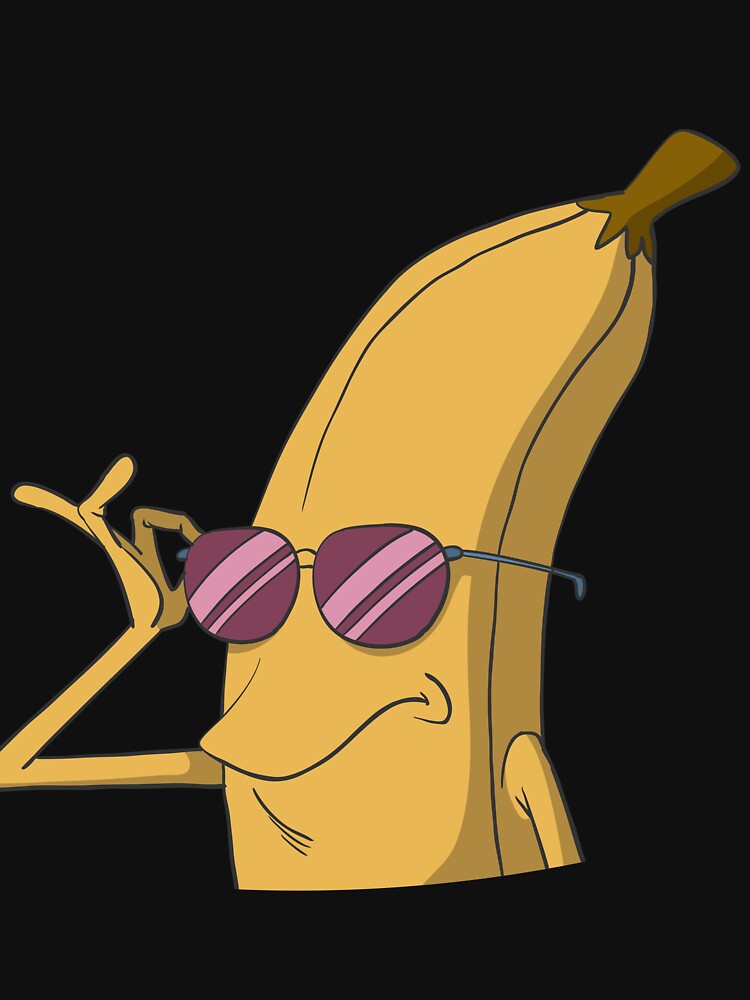 Banana with sunglasses by Monkey Ful
