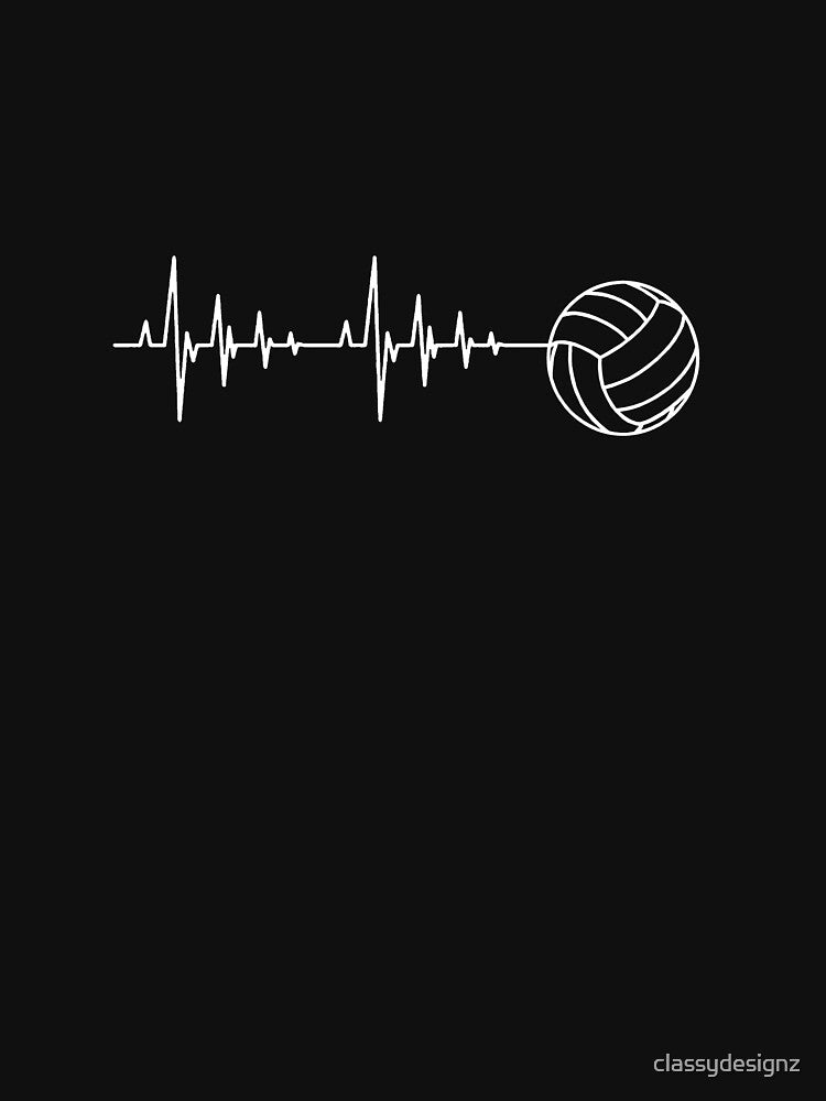 Volleyball is Life Heartbeat by classydesignz