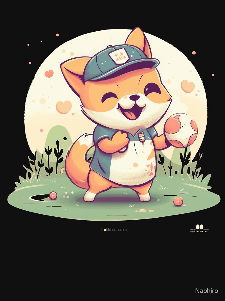 Japanese dog Shiba Inu sports handball soccer by Naohiro