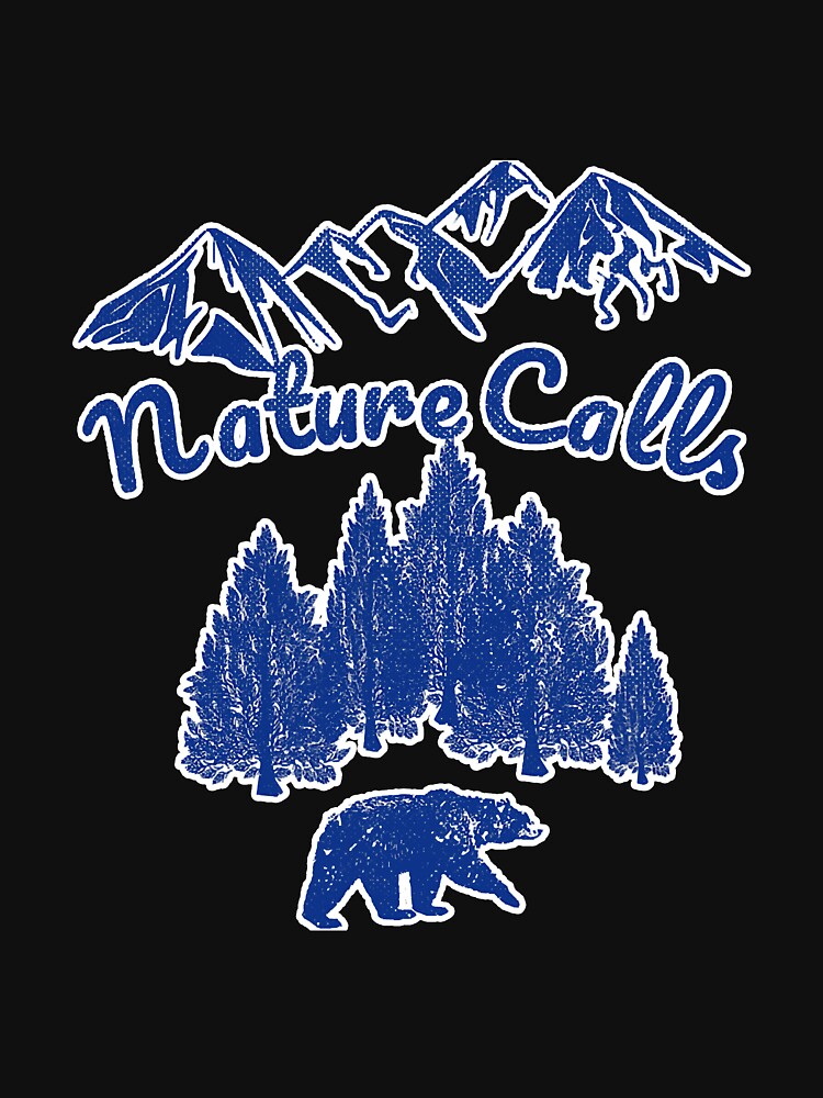 Nature Calls Mountains Trees Bear by BundlerVq
