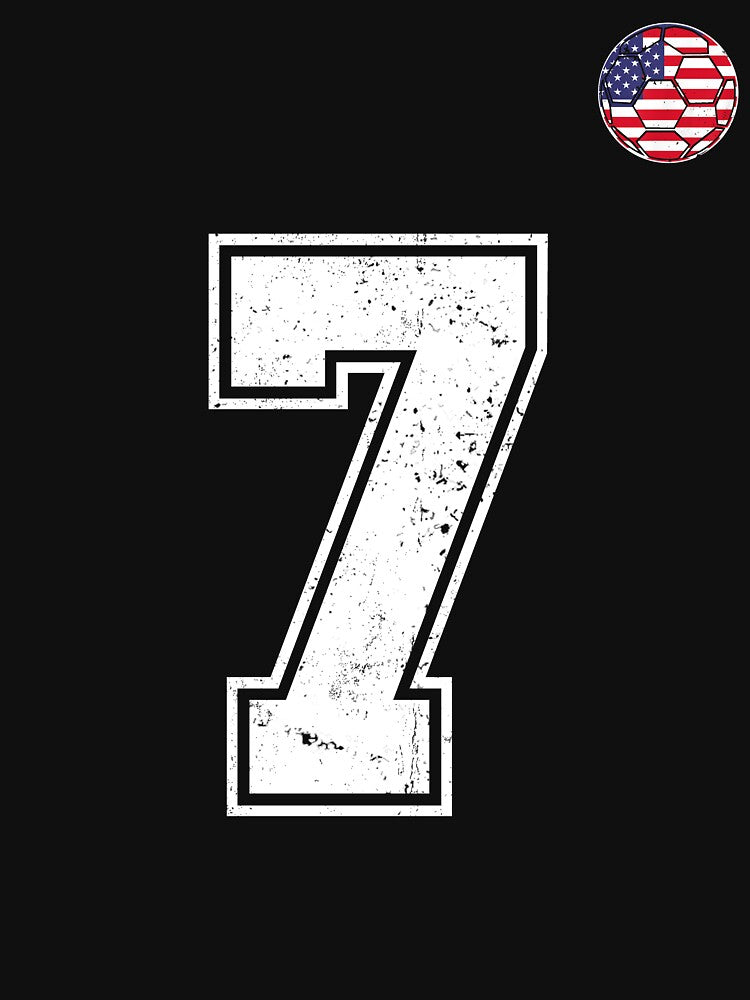 Soccer player Jersey number 7 Usa Fans by RoyesButler