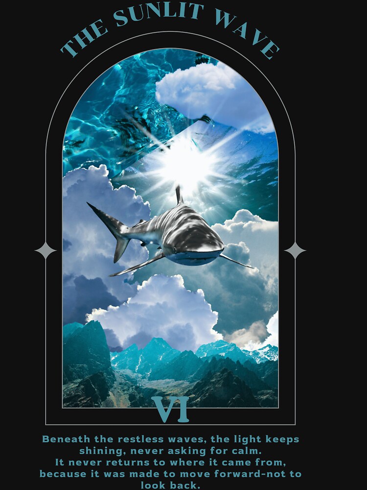 The Sunlit Wave Shark Surreal Art by Diece studio