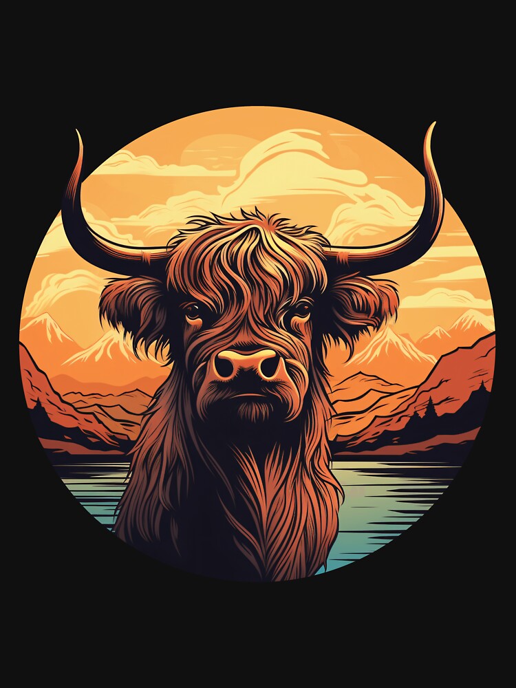 The Great Highland Cow by PixelVibes