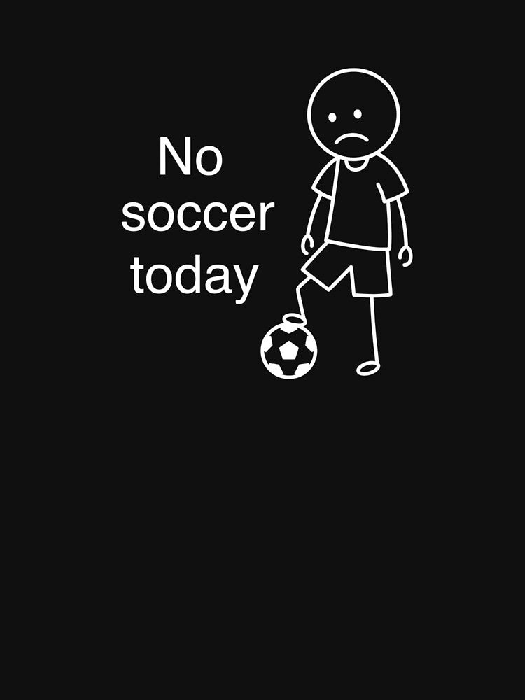 No Soccer Today Disappointed Soccer Player Sadness by SofenArt