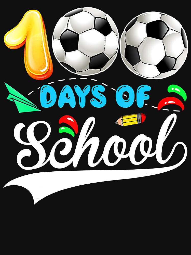 100th Day Of School Soccer Lover 100 Days Of School Sport by JaredWiseman