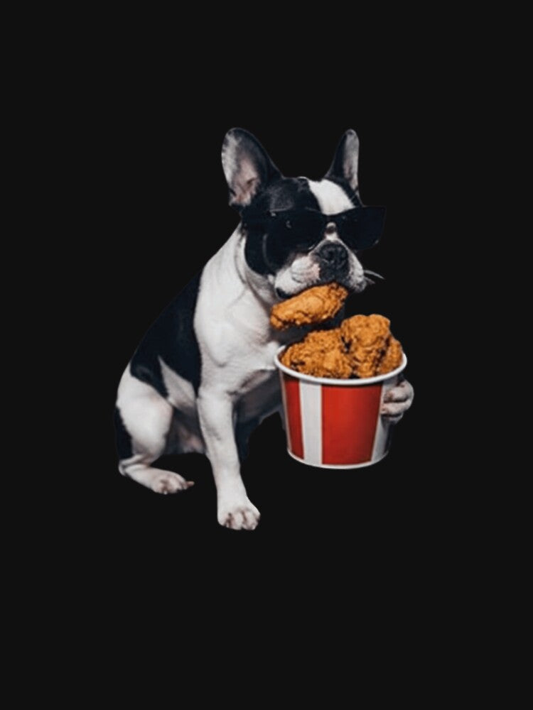 dog Eating Fried Chicken by malikromanie