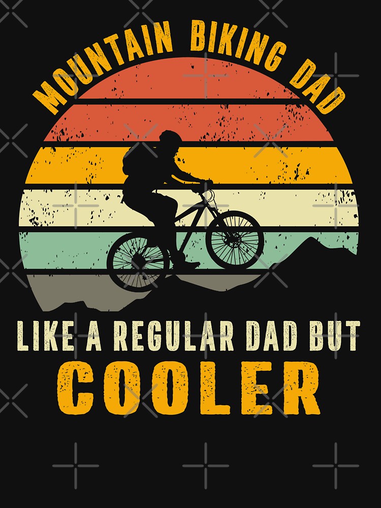 mountain biking dad like a regular dad but cooler by Art-of-amine