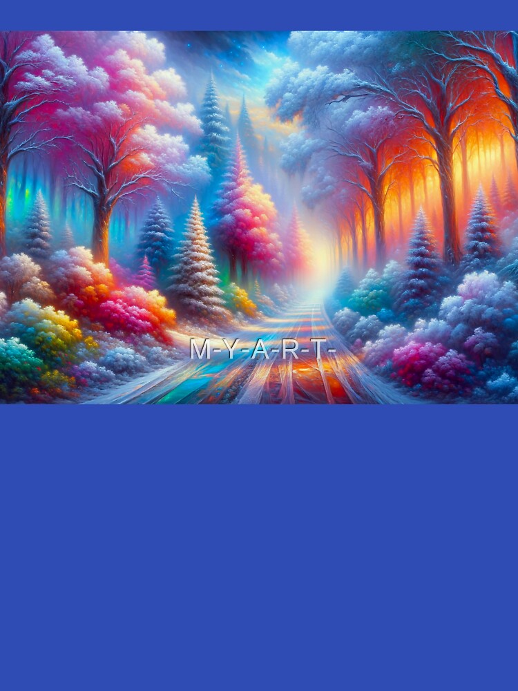 Colorful Path in a Rainbow Forest by M-Y-A-R-T-